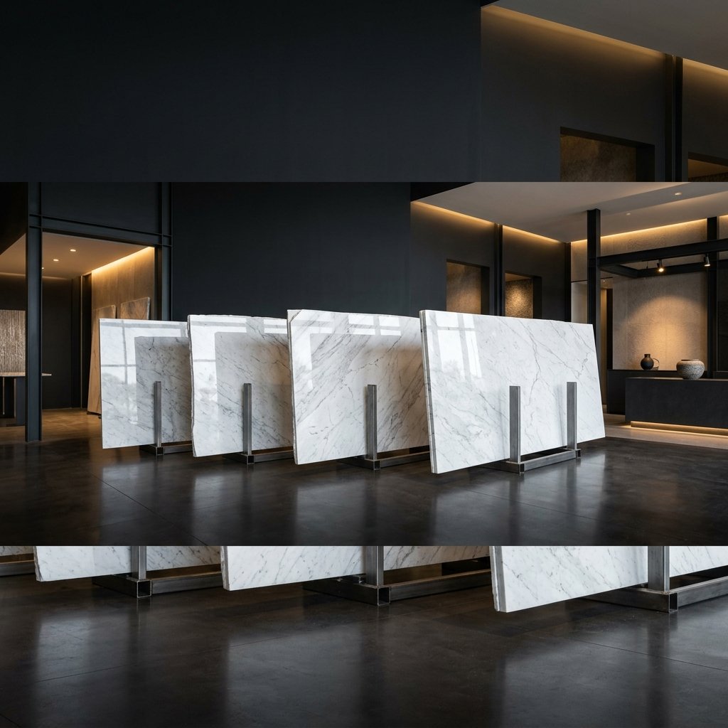 Carrara White Marble Slab
